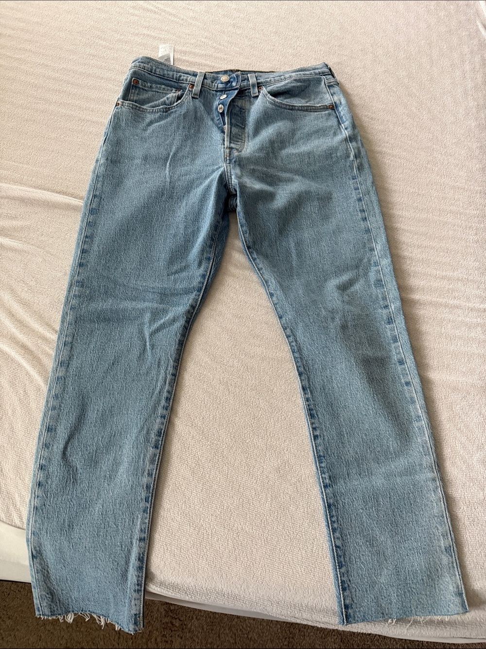Women’s 501 Levi’s Light Denim Skinny Jeans Barely Worn W30 L28
